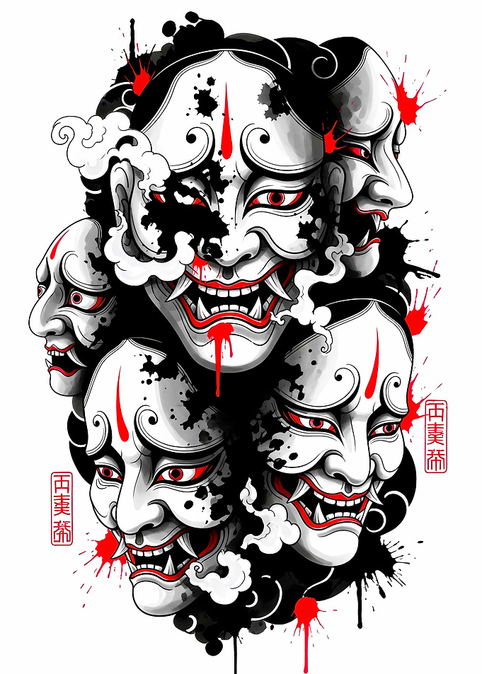 Japanese Oni Mask