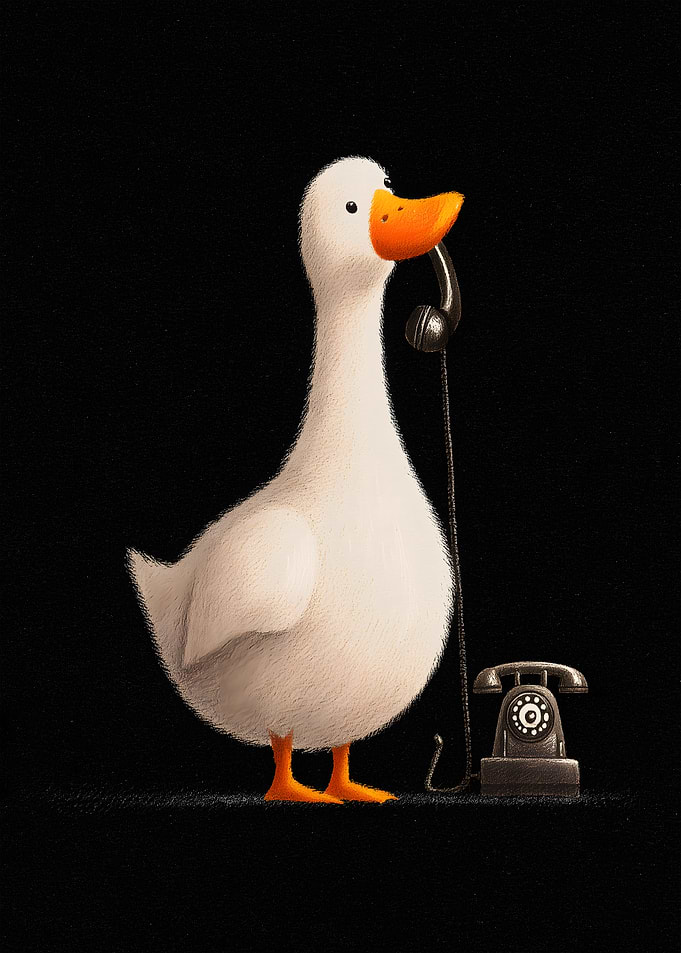 Duck on the Phone