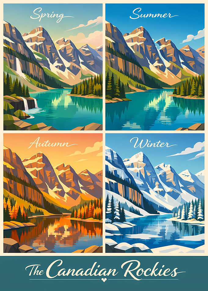 Canadian Rockies Four Seasons