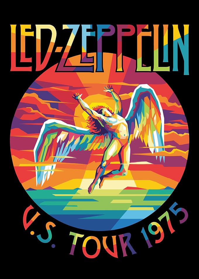 Led Zeppelin U.S. Tour 1975 Poster