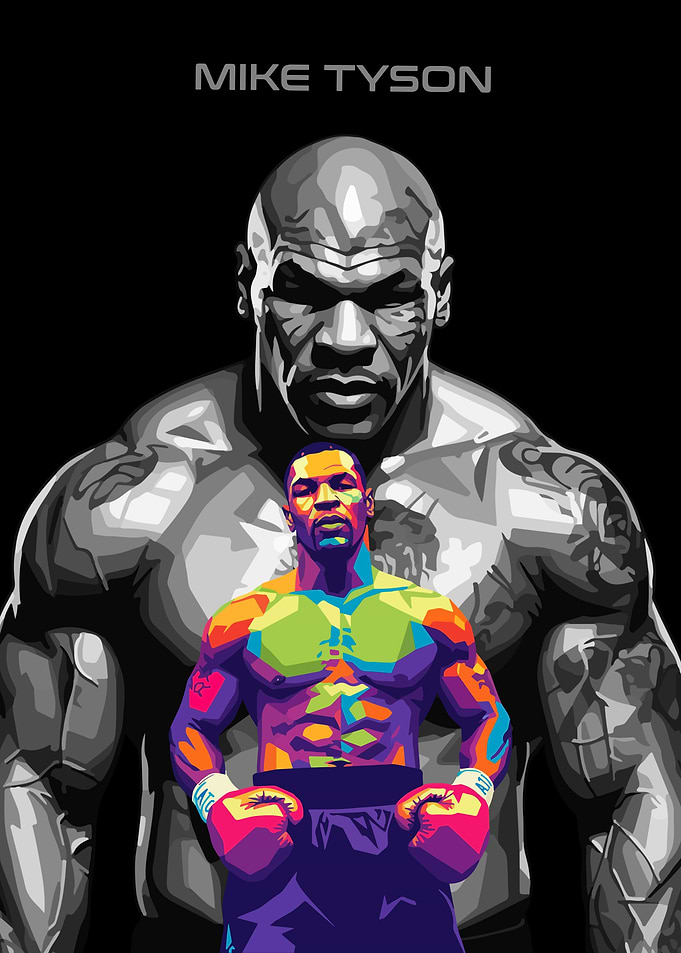 Mike Tyson Pop Art Portrait