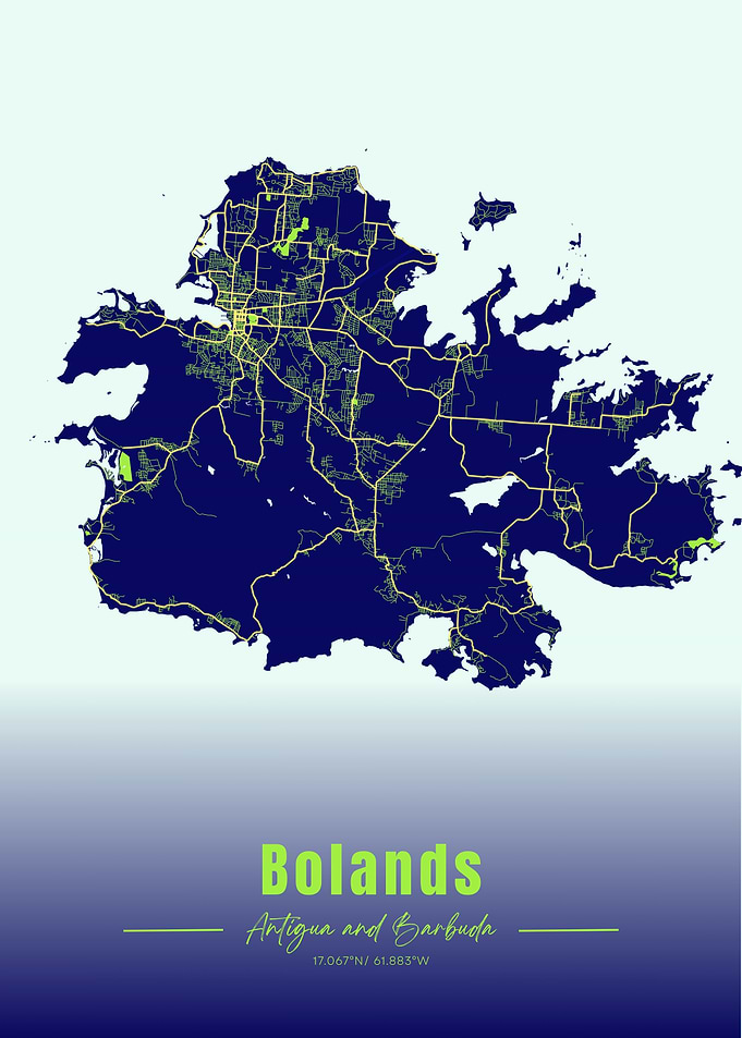 Bolands, Antigua and Barbuda Map