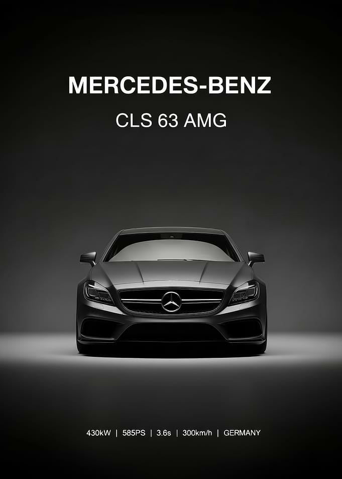 Mercedes-Benz CLS 63 AMG Car poster
