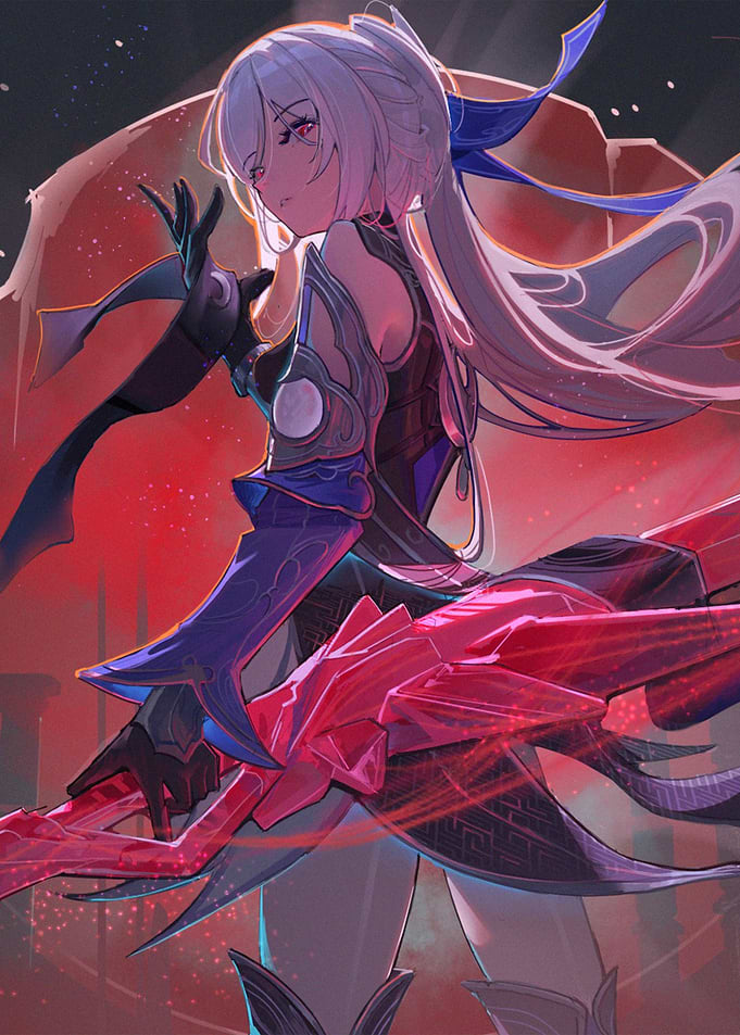 Wuthering Waves Girl with Red Weapon