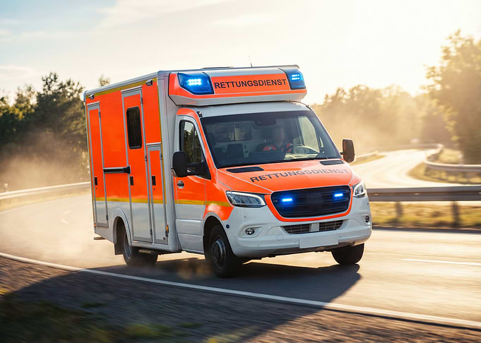 Ambulance on the Road