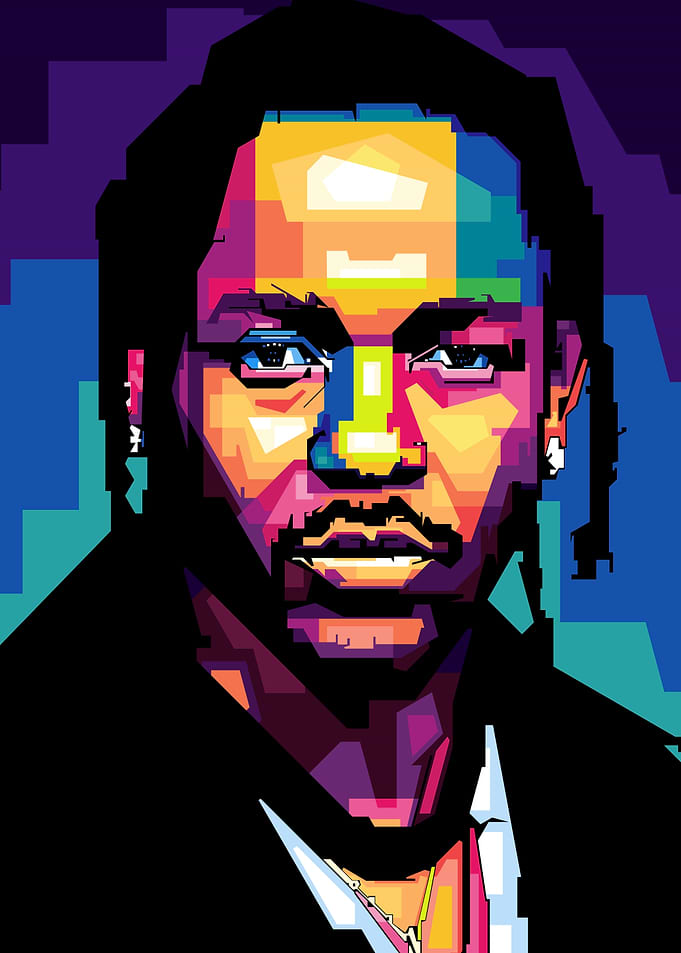Kendrick Lamar Pop Art