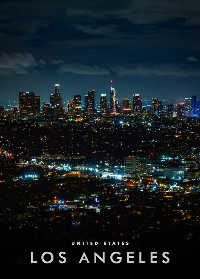 Los Angeles Cityscape at Night