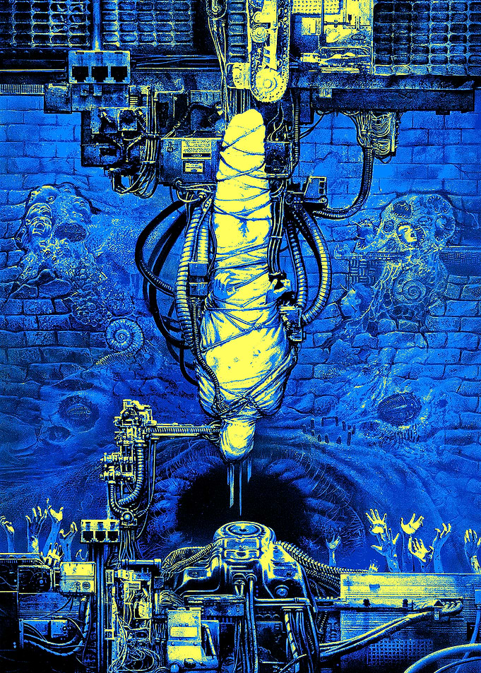 Surreal Machine with Bound Figure