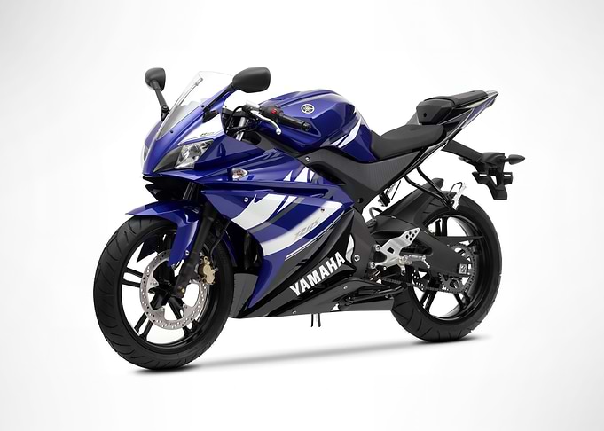 Blue Yamaha R125 Motorcycle
