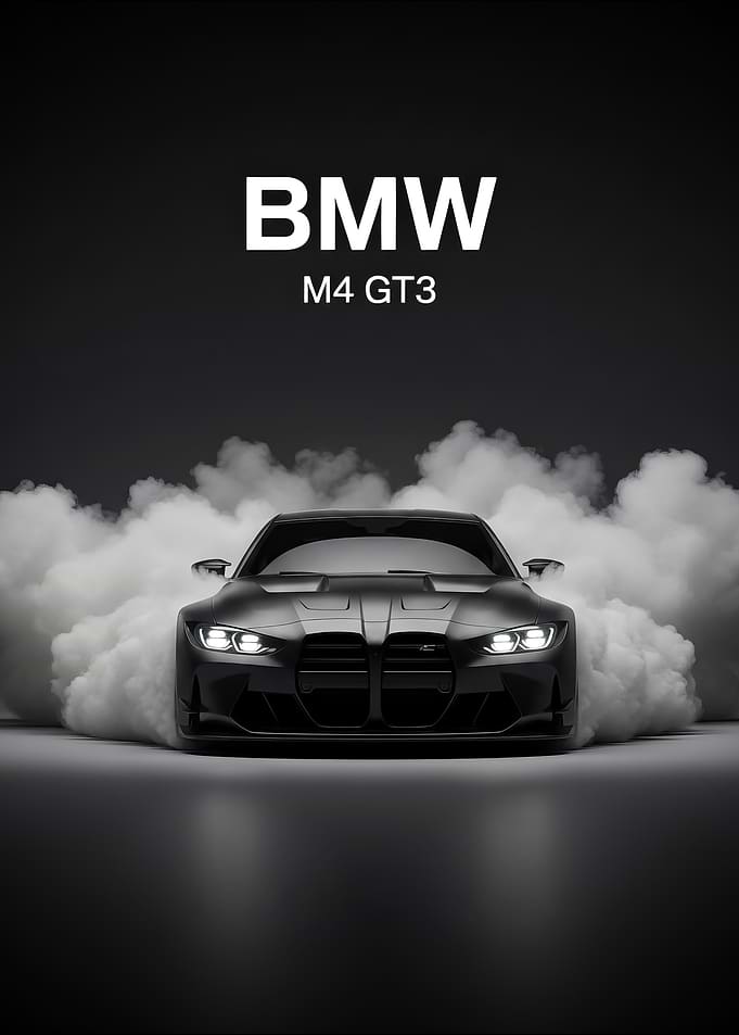 BMW M4 GT3 car Poster