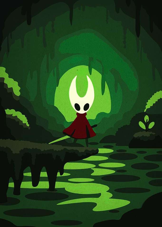 Hollow Knight in Green Cave