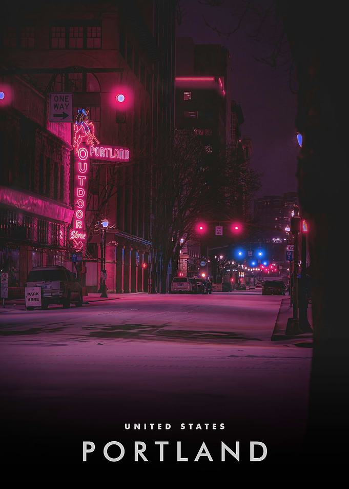 Portland Oregon Night
