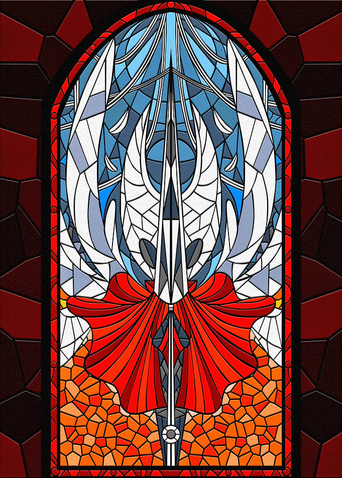 Hollow Knight Stained Glass Window Art