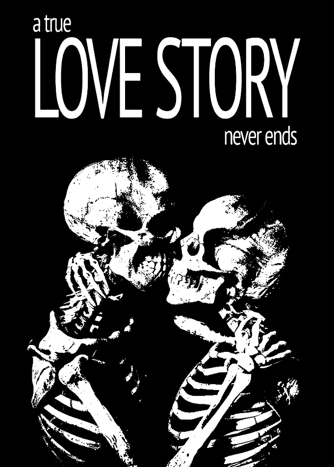 Skeletal Love Story Poster