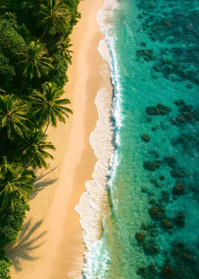 Tropical Beach Aerial View