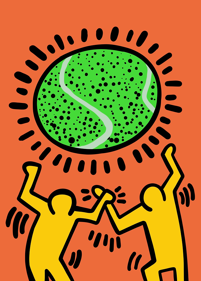 Tennis Celebration Pop Art