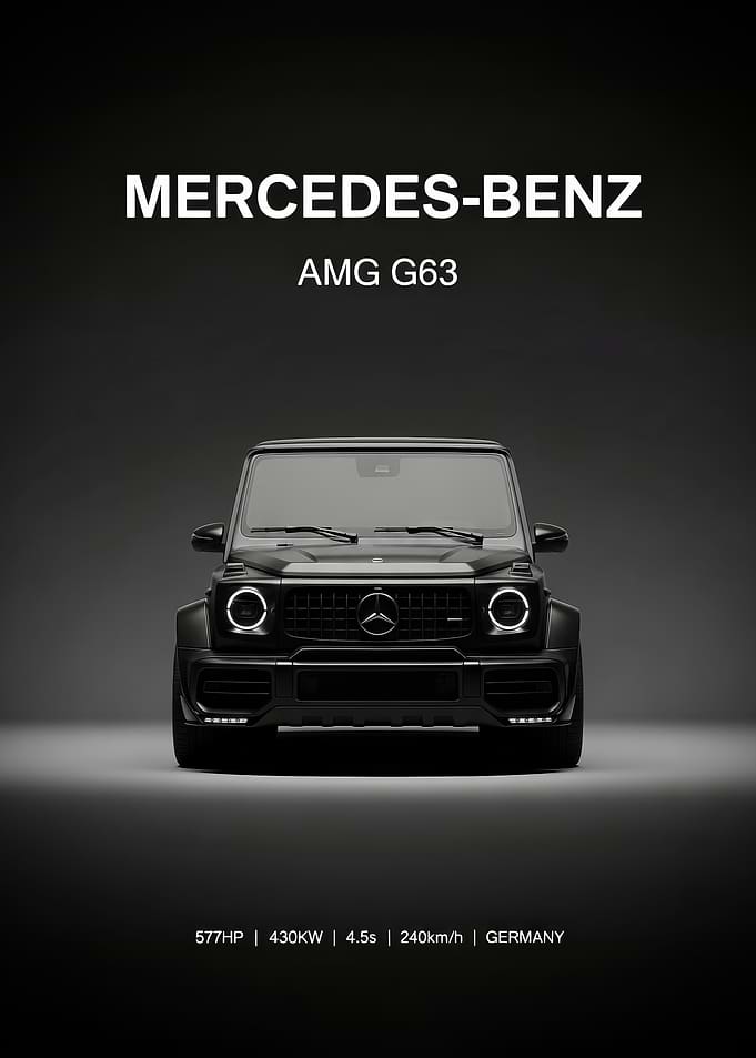 Mercedes-Benz AMG G63 Black poster