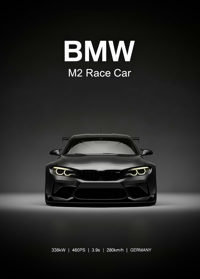 BMW M2 Race Car poster