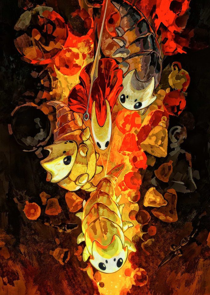 Hollow Knight Grub Family Portrait