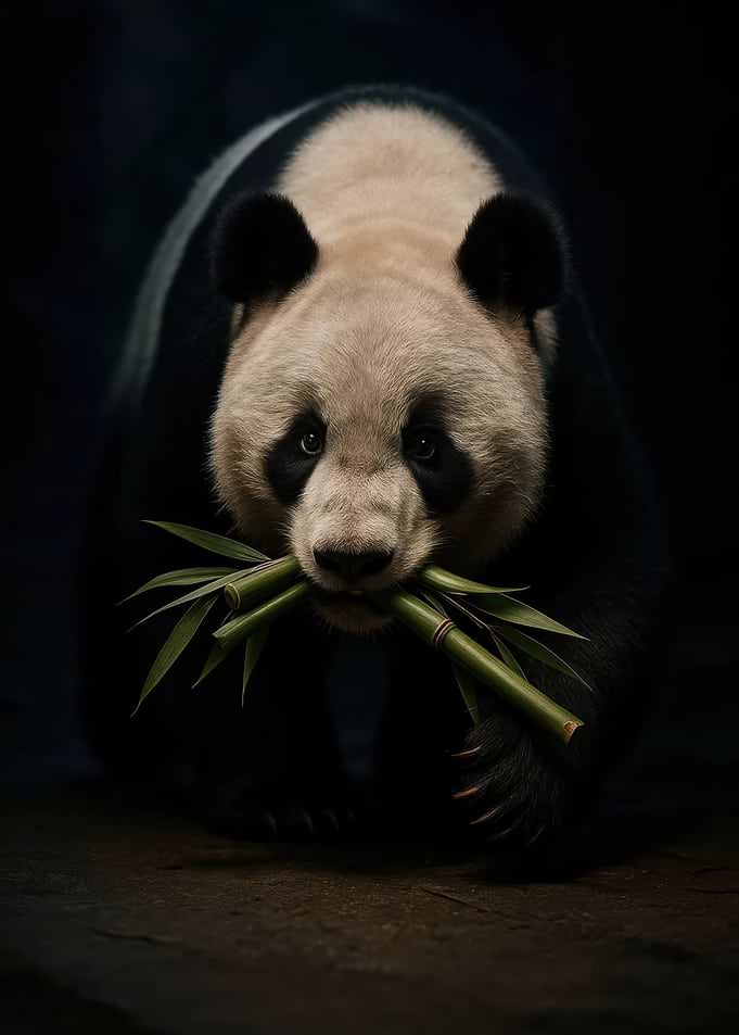Panda with Bamboo