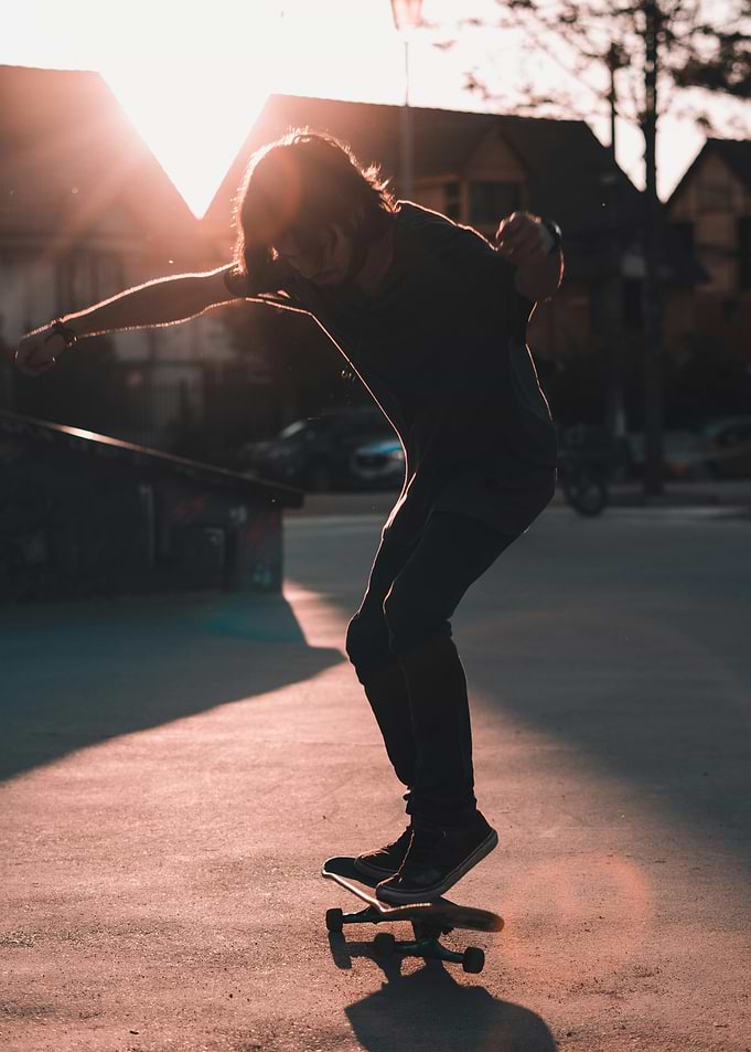Skateboarder in Golden Hour