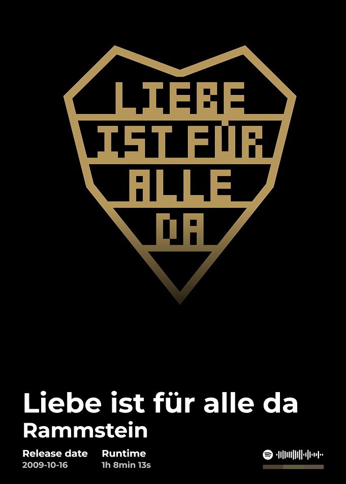 Rammstein Liebe ist für alle da Album Cover