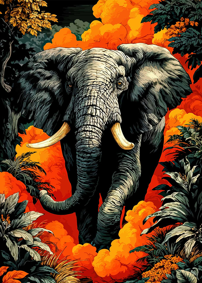 Elephant in Jungle