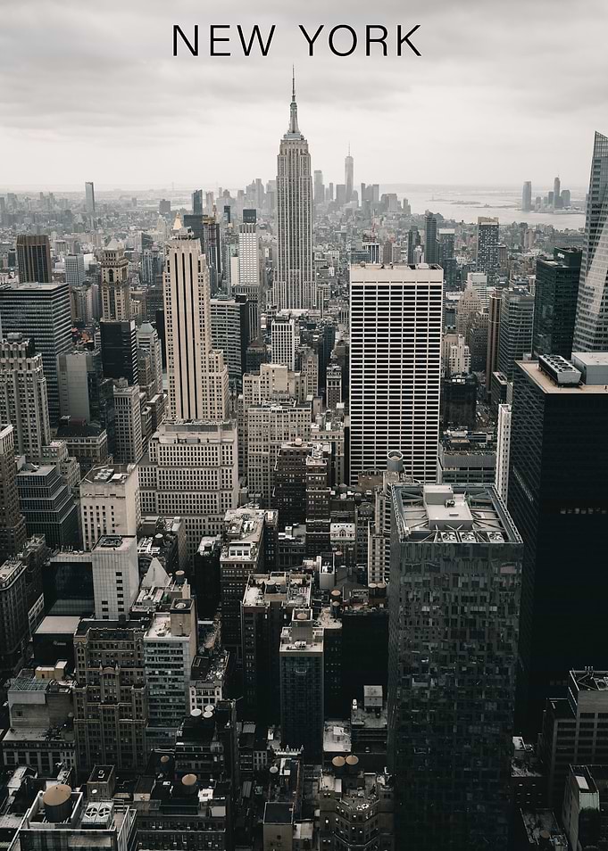 New York City Skyline Aerial View