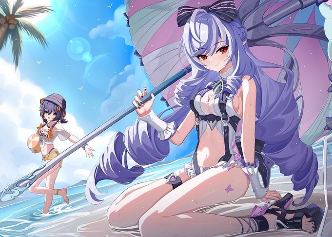 Girls at the Beach