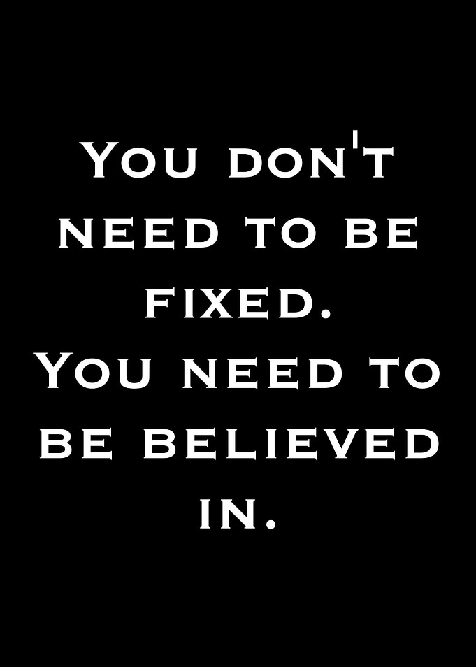 Belief over Fixation Text Art