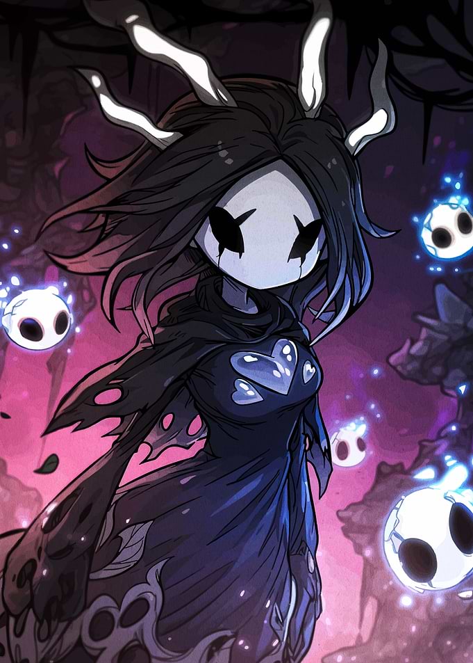 Hollow Knight Inspired Character Illustration