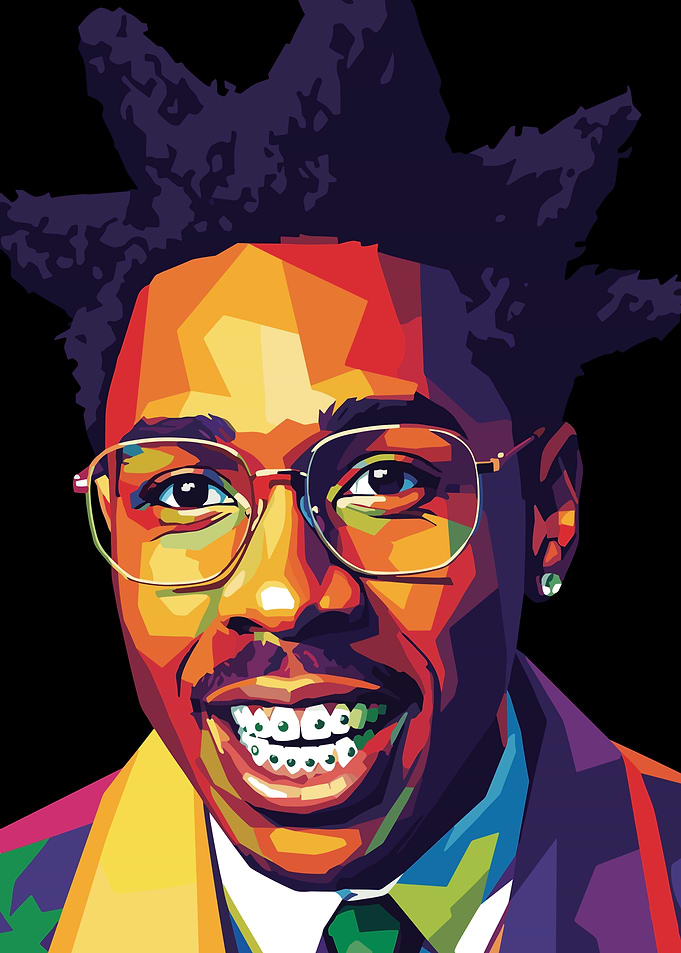 Tyler The Creator Colorful Portrait