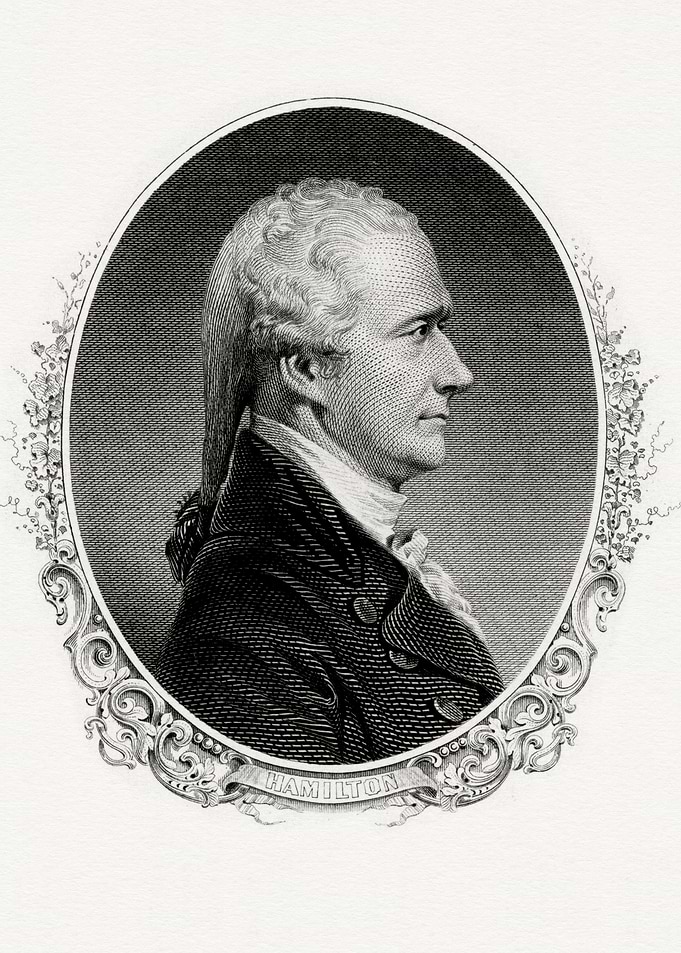 Alexander Hamilton Portrait Engraving