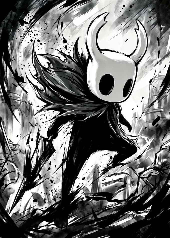 Hollow Knight Ink Illustration