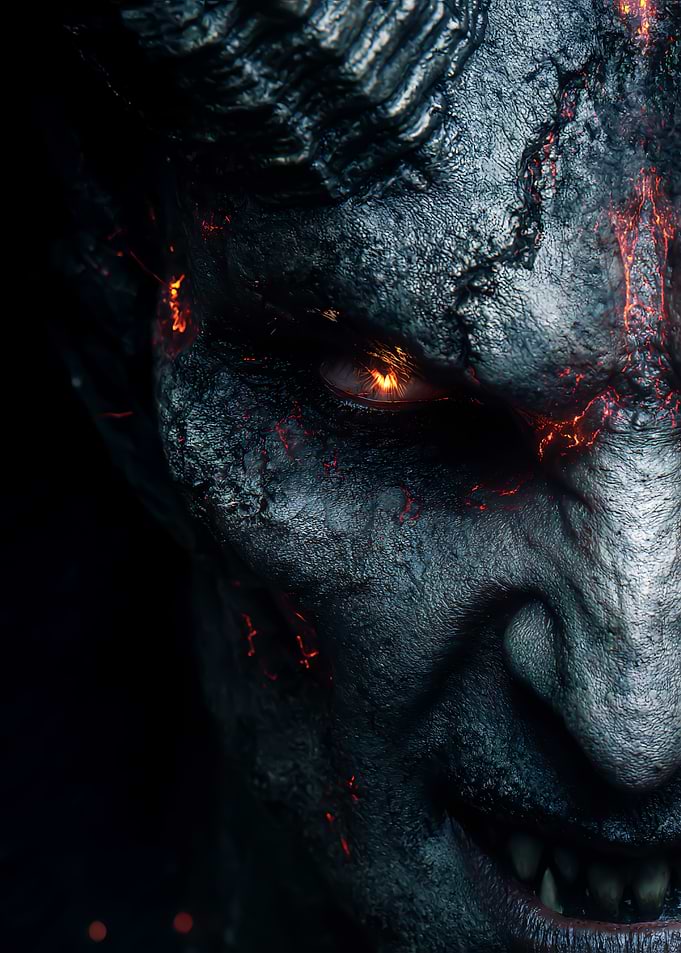 Demon Face Close Up