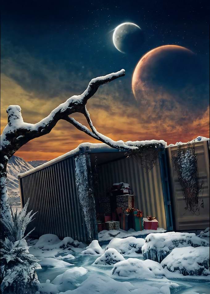 Mystery container snow version