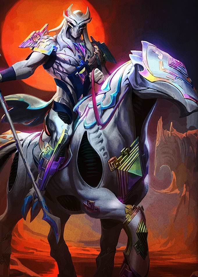 Armored Rider on Horseback