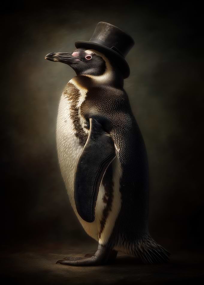 Penguin with Top Hat