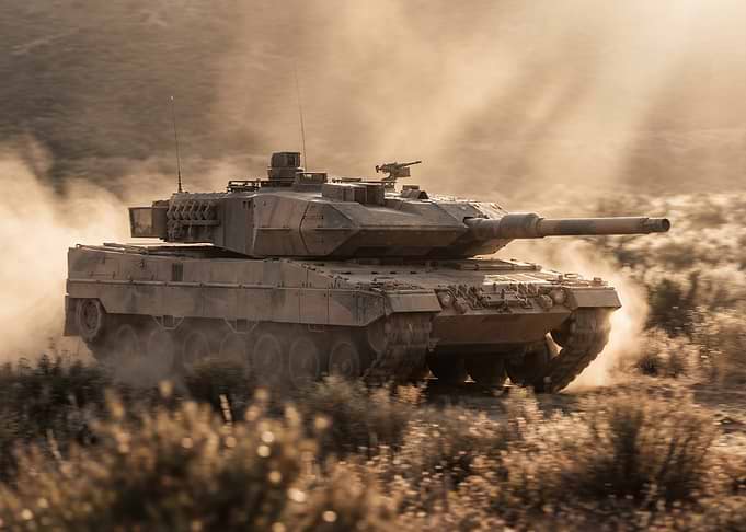 Leopard 2 Tank in Action