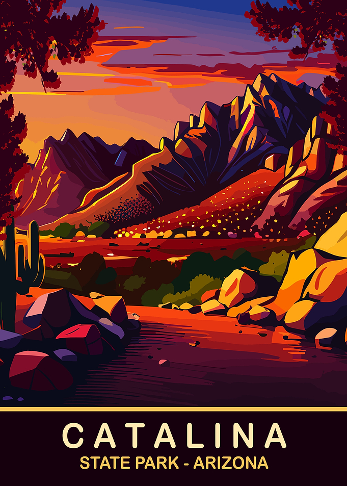 Catalina State Park Arizona Landscape Art
