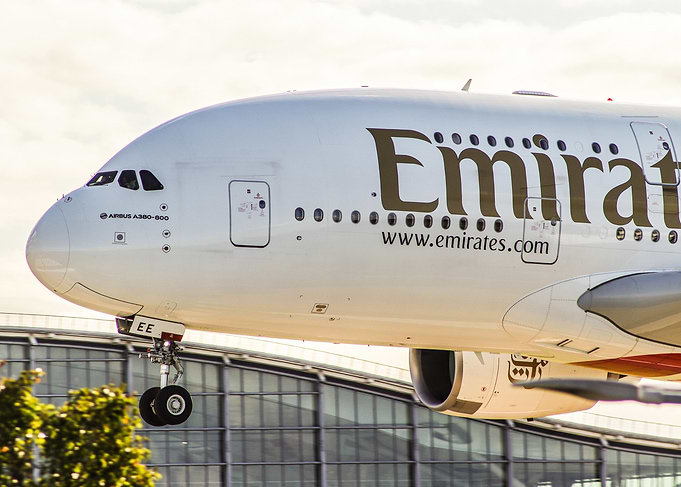 Emirates Airbus A380-800 Airplane