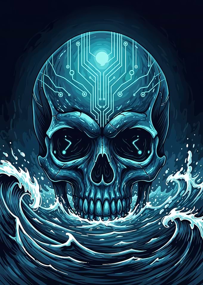 Cyberpunk Skull