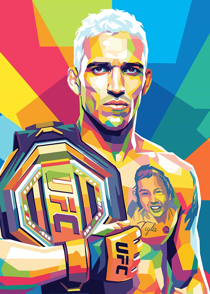 Charles Oliveira UFC Champion Pop Art