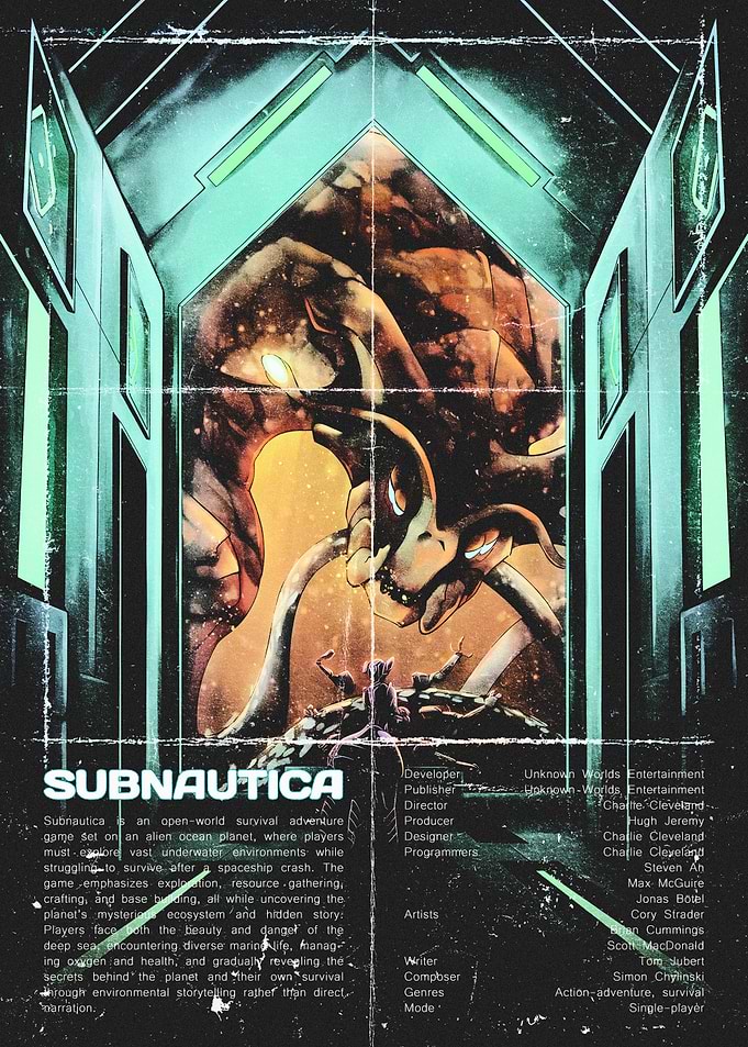 Subnautica Game Poster Art