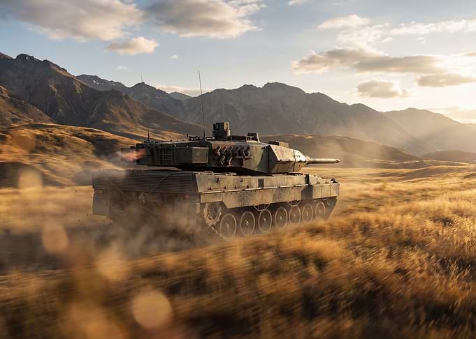 Leopard 2 Tank in Action