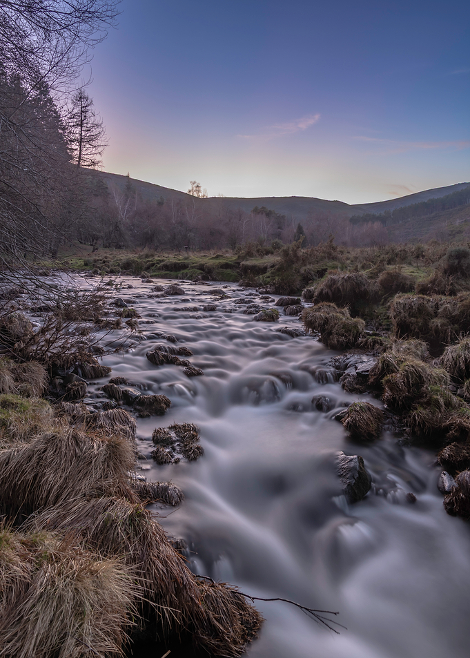 River flowing through a landscape
