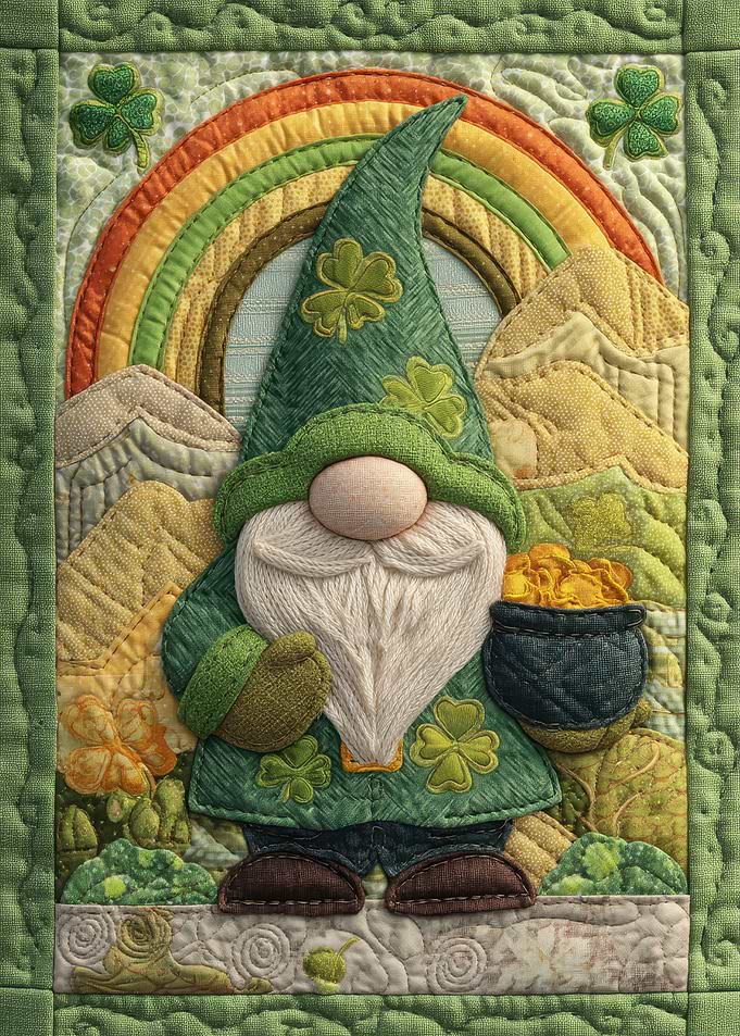 St. Patrick's Day Gnome Quilt