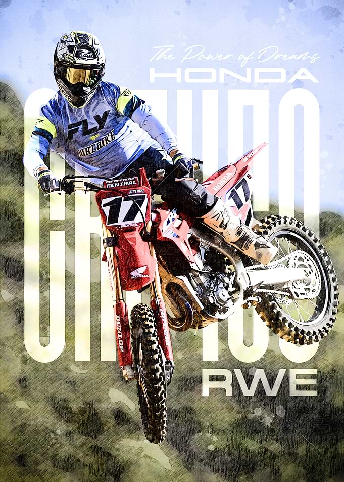 Honda CRF100 RWE Motocross Action