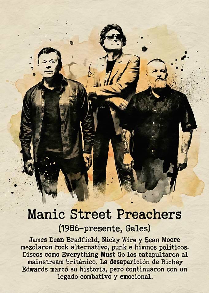 Manic Street Preachers Band Portrait