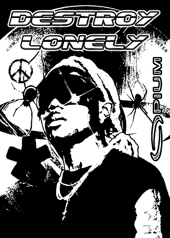 Destroy Lonely Black and White Portrait